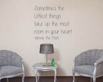 Sometimes the Littest Things Quotes Wall  Art Stickers